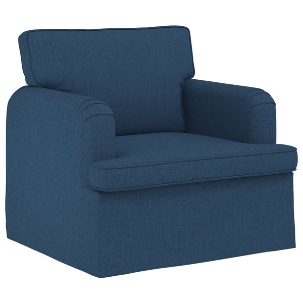 vidaXL Sofa Set 2 pcs Blue 162 x 80 x 85 cm Fabric