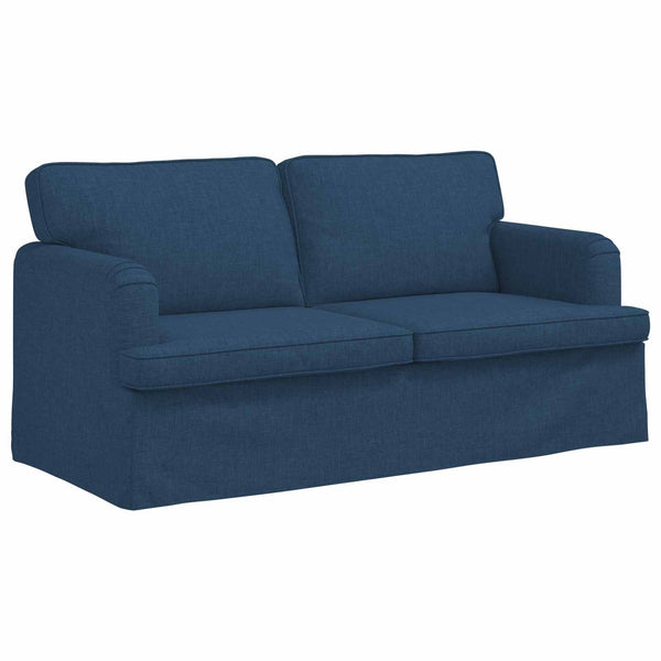 vidaXL Sofa Set 2 pcs Blue 162 x 80 x 85 cm Fabric