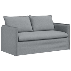 vidaXL Sofa Set 2 pcs Light Grey 156 x 82 x 85 cm Fabric
