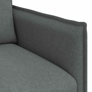 vidaXL Sofa Set 2 pcs Dark Grey 156 x 82 x 85 cm Fabric