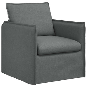 vidaXL Sofa Set 2 pcs Dark Grey 156 x 82 x 85 cm Fabric