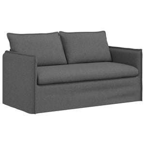 vidaXL Sofa Set 2 pcs Dark Grey 156 x 82 x 85 cm Fabric