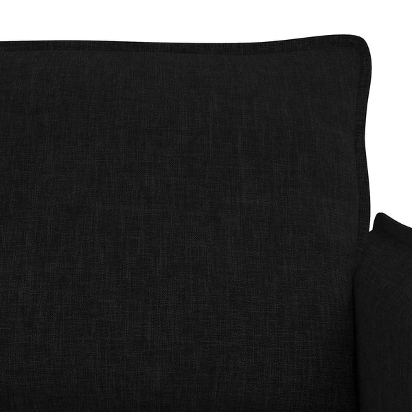 vidaXL Sofa Set 2 pcs Black 156 x 82 x 85 cm Fabric