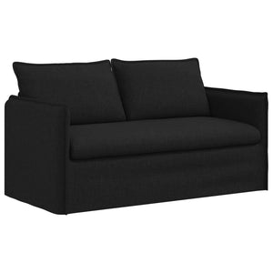 vidaXL Sofa Set 2 pcs Black 156 x 82 x 85 cm Fabric