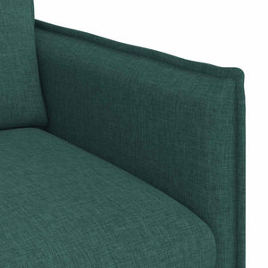 vidaXL Sofa Set 2 pcs Dark Green 156 x 82 x 85 cm Fabric