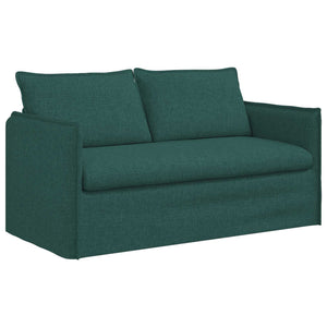 vidaXL Sofa Set 2 pcs Dark Green 156 x 82 x 85 cm Fabric
