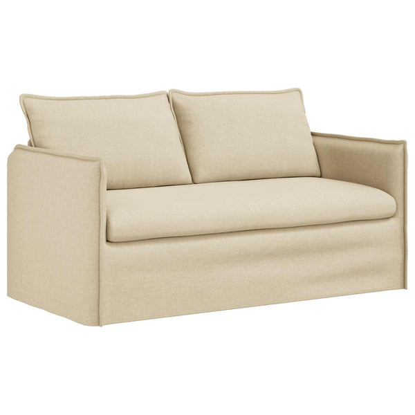 vidaXL Sofa Set 2 pcs Cream 156 x 82 x 85 cm Fabric