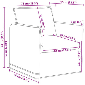 vidaXL Sofa Set 2 pcs Cream 156 x 82 x 85 cm Fabric