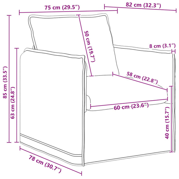 vidaXL Sofa Set 2 pcs Cream 156 x 82 x 85 cm Fabric
