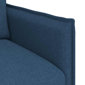 vidaXL Sofa Set 2 pcs Blue 156 x 82 x 85 cm Fabric