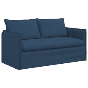 vidaXL Sofa Set 2 pcs Blue 156 x 82 x 85 cm Fabric
