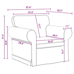 vidaXL Sofa Set 2 pcs Dark Grey 215 x 82 x 80 cm Fabric