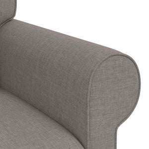 vidaXL Sofa Set 2 pcs Taupe 215 x 82 x 80 cm Fabric