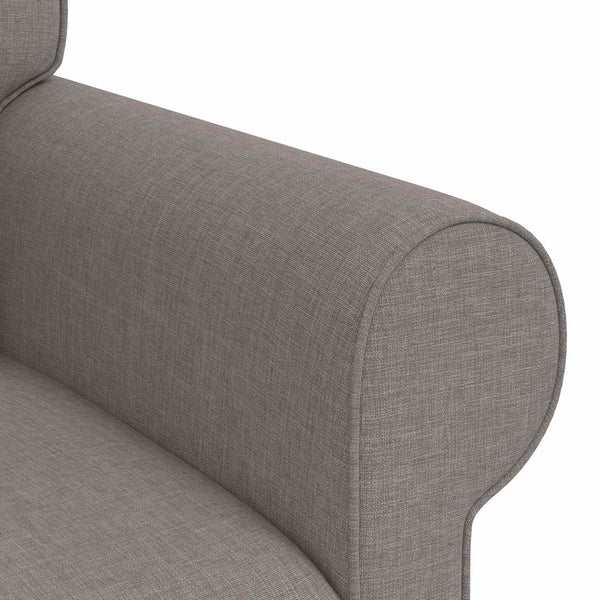 vidaXL Sofa Set 2 pcs Taupe 215 x 82 x 80 cm Fabric