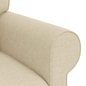 vidaXL Sofa Set 2 pcs Cream 215 x 82 x 80 cm Fabric
