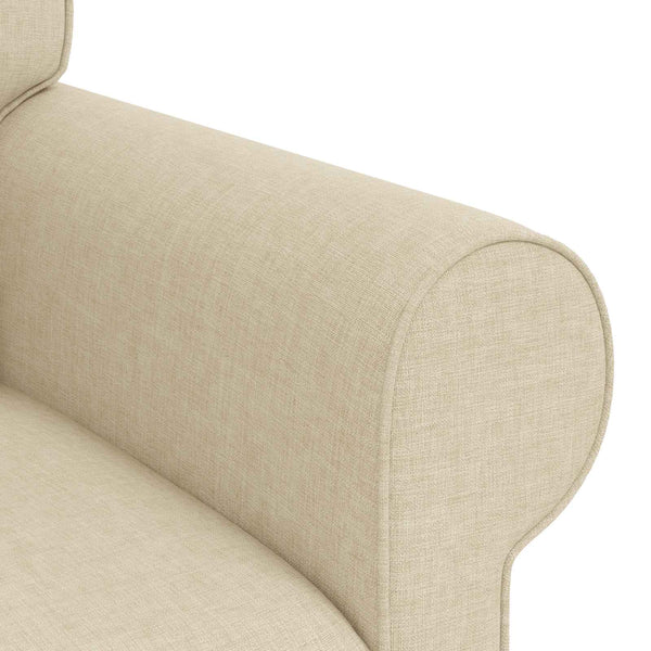 vidaXL Sofa Set 2 pcs Cream 215 x 82 x 80 cm Fabric