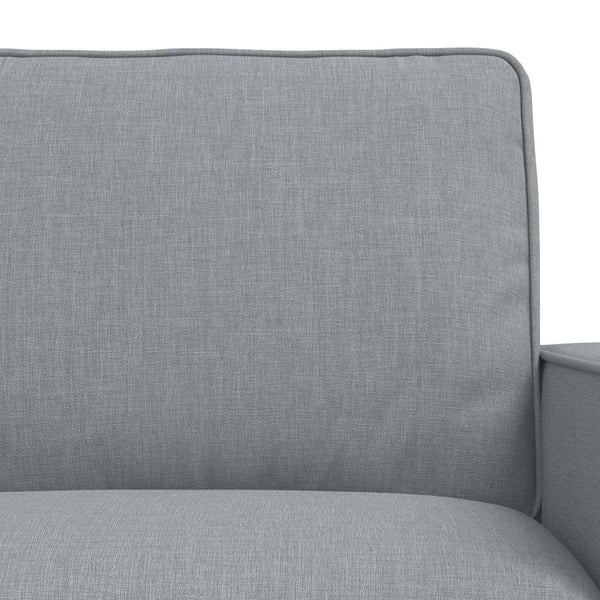 vidaXL Sofa Set 2 pcs Light Grey 222 x 80 x 82 cm Fabric