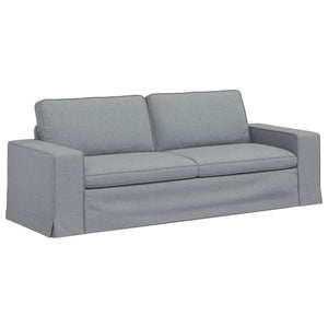 vidaXL Sofa Set 2 pcs Light Grey 222 x 80 x 82 cm Fabric