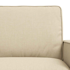 vidaXL Sofa Set 2 pcs Cream 222 x 80 x 82 cm Fabric