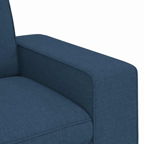 vidaXL Sofa Set 2 pcs Blue 222 x 80 x 82 cm Fabric