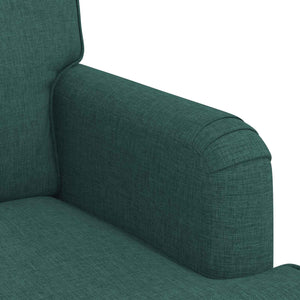 vidaXL Sofa Set 2 pcs Dark Green 201 x 80 x 85 cm Fabric