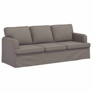 vidaXL Sofa Set 2 pcs Taupe 201 x 80 x 85 cm Fabric