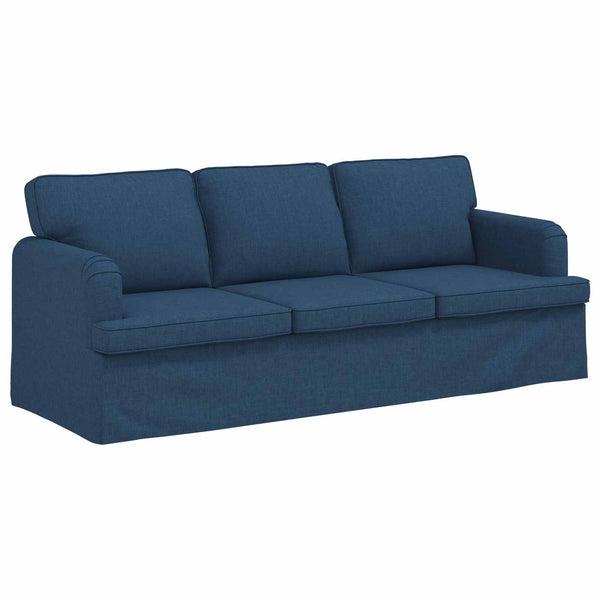 vidaXL Sofa Set 2 pcs Blue 201 x 80 x 85 cm Fabric