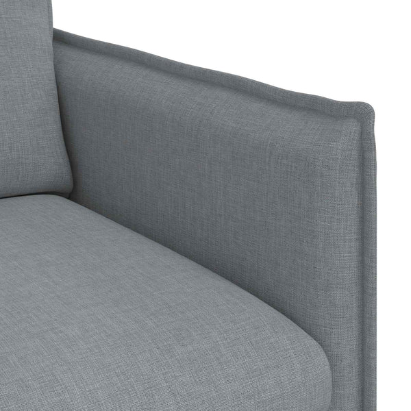 vidaXL Sofa Set 2 pcs Light Grey 196 x 82 x 85 cm Fabric