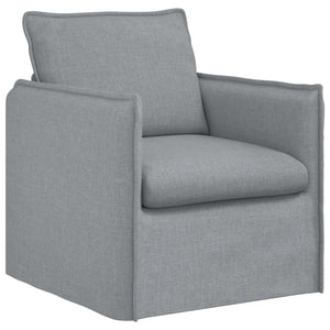 vidaXL Sofa Set 2 pcs Light Grey 196 x 82 x 85 cm Fabric
