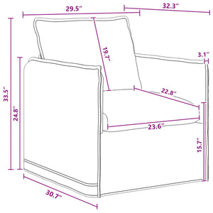 vidaXL Sofa Set 2 pcs Dark Grey 196 x 82 x 85 cm Fabric