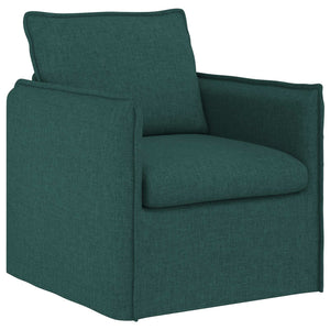vidaXL Sofa Set 2 pcs Dark Green 196 x 82 x 85 cm Fabric
