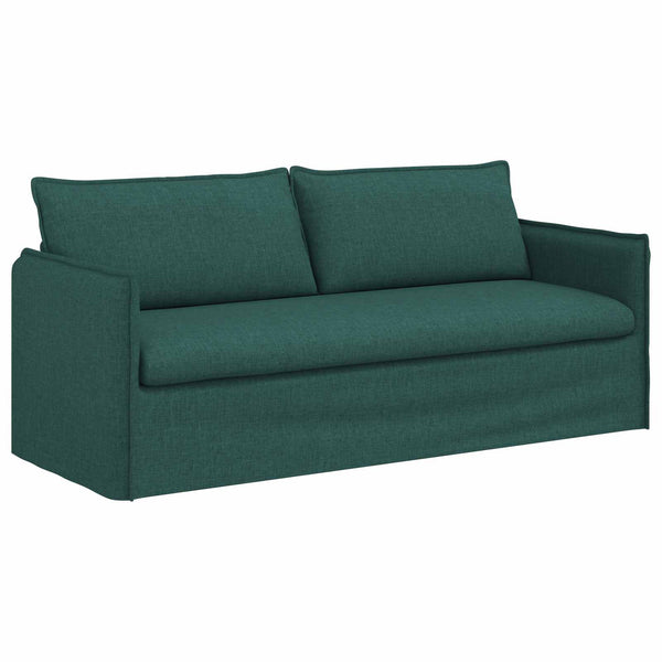 vidaXL Sofa Set 2 pcs Dark Green 196 x 82 x 85 cm Fabric