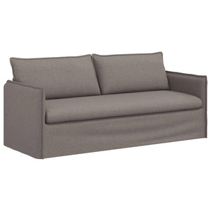 vidaXL Sofa Set 2 pcs Taupe 196 x 82 x 85 cm Fabric