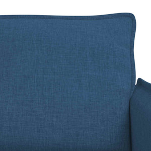 vidaXL Sofa Set 2 pcs Blue 196 x 82 x 85 cm Fabric