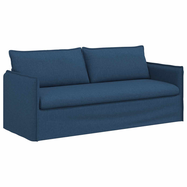 vidaXL Sofa Set 2 pcs Blue 196 x 82 x 85 cm Fabric