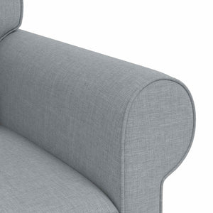 vidaXL Sofa Set 2 pcs Light Grey 245 x 82 x 80 cm Fabric
