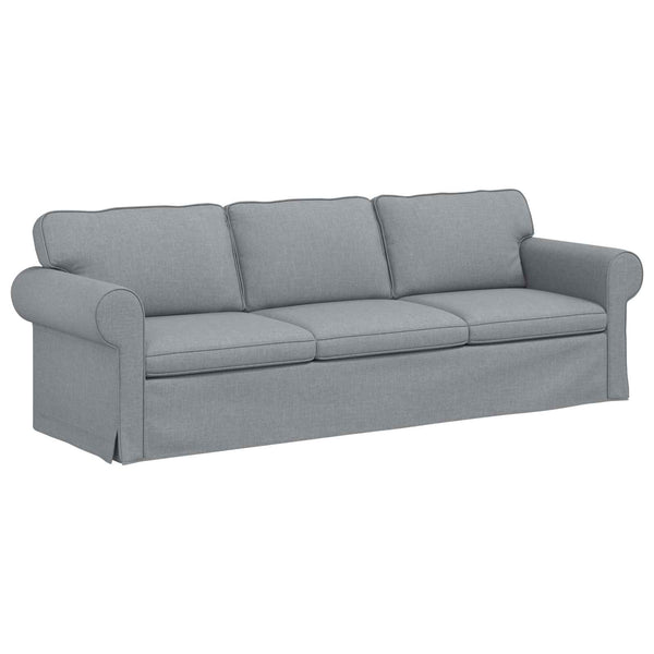 vidaXL Sofa Set 2 pcs Light Grey 245 x 82 x 80 cm Fabric