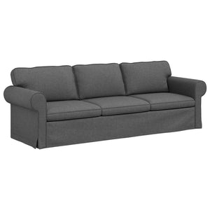 vidaXL Sofa Set 2 Pieces Dark Gray 245 x 82 x 80 cm Fabric