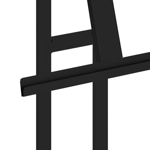 vidaXL Trade Show Stands 2 pcs Black 26.5 x 26.5 x 150 cm Steel