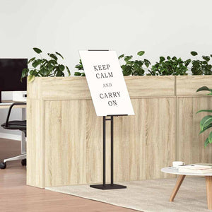 vidaXL Trade Show Stands 2 pcs Black 26.5 x 26.5 x 150 cm Steel