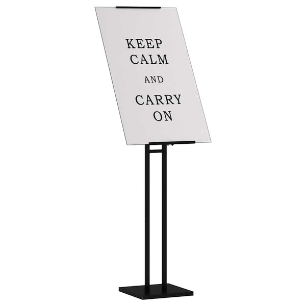 vidaXL Trade Show Stands 2 pcs Black 26.5 x 26.5 x 150 cm Steel