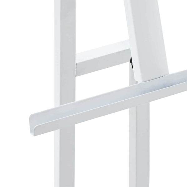 vidaXL Exhibition Stands 2 pcs White 26.5 x 26.5 x 150 cm Steel