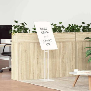 vidaXL Exhibition Stands 2 pcs White 26.5 x 26.5 x 150 cm Steel