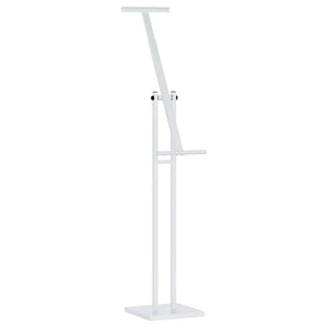 vidaXL Exhibition Stands 2 pcs White 26.5 x 26.5 x 150 cm Steel