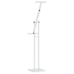 vidaXL Exhibition Stands 2 pcs White 26.5 x 26.5 x 150 cm Steel