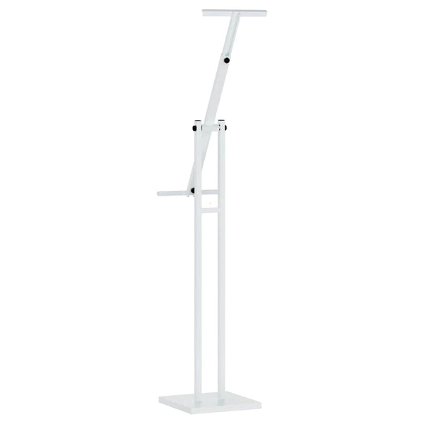 vidaXL Exhibition Stands 2 pcs White 26.5 x 26.5 x 150 cm Steel