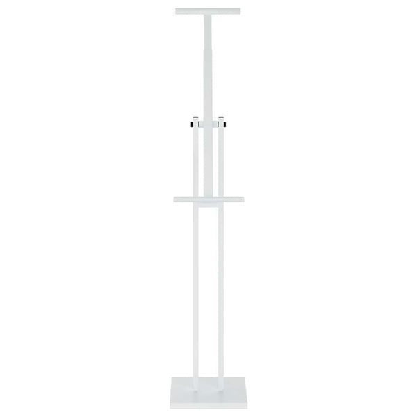 vidaXL Exhibition Stands 2 pcs White 26.5 x 26.5 x 150 cm Steel