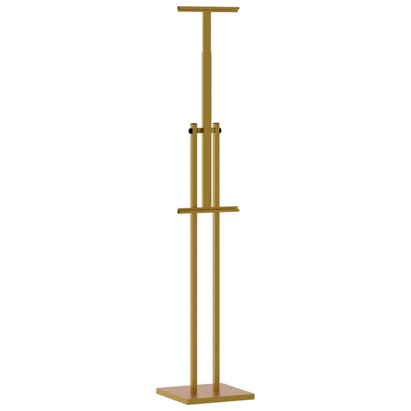 vidaXL Exhibition Stands 2 pcs Gold 26.5 x 26.5 x 150 cm Steel