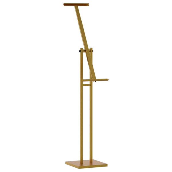 vidaXL Exhibition Stands 2 pcs Gold 26.5 x 26.5 x 150 cm Steel