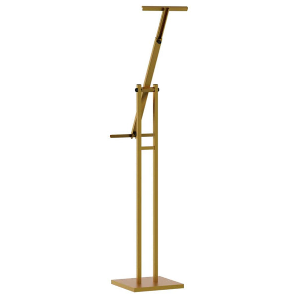 vidaXL Exhibition Stands 2 pcs Gold 26.5 x 26.5 x 150 cm Steel